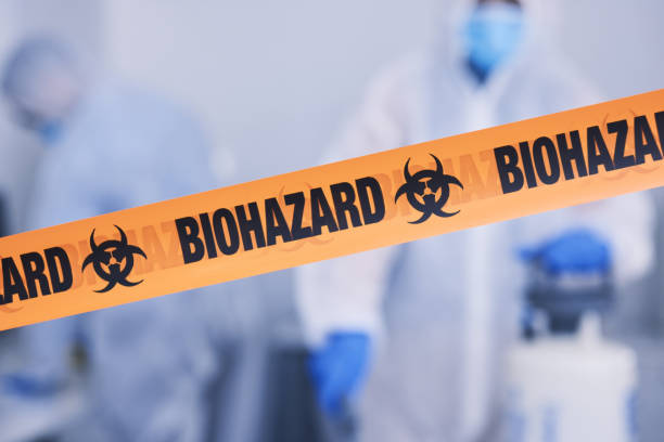 Professional Biohazard Cleanup technician working in Savannah, TN